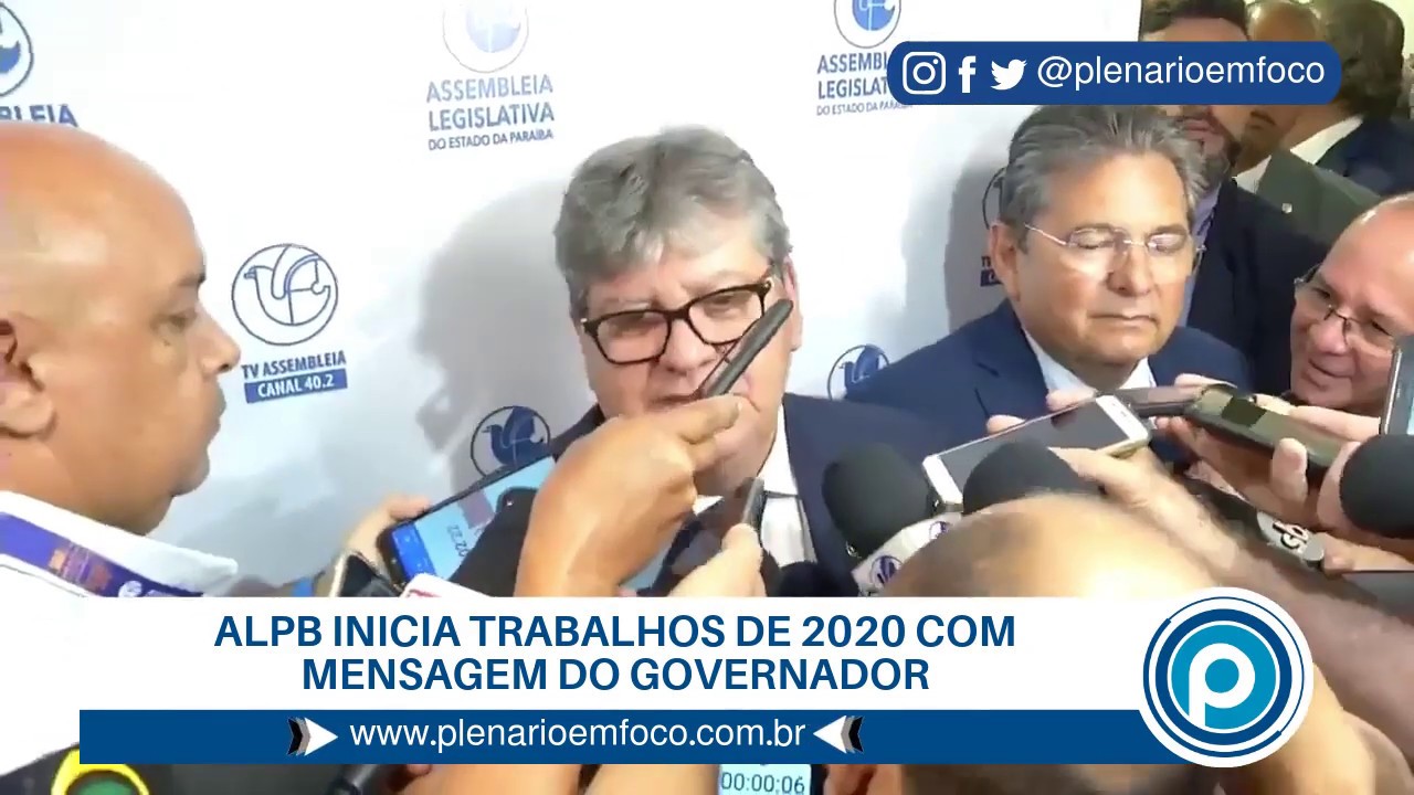ALPB inicia trabalhos de 2020 com mensagem do governador